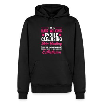 Hautpflege Kosmetikerin Kosmetik - Männer Premium Bio Hoodie - Schwarz - Vorne - Nico (187cm)