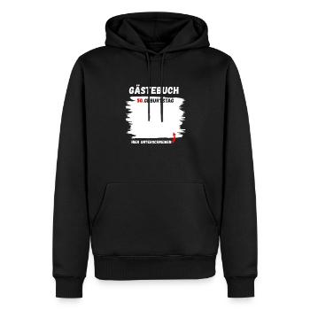 50. Geburtstag Mann Frau 50 Jahre Deko Lustig - Männer Premium Bio Hoodie - Schwarz - Vorne - Nico (187cm)