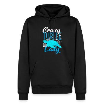 Tortue Tortue Mer Cadeau - Sweat à capuche Premium bio Homme - noir - Devant - Nico (187cm)