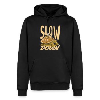 Tortue Tortue Mer Cadeau - Sweat à capuche Premium bio Homme - noir - Devant - Nico (187cm)