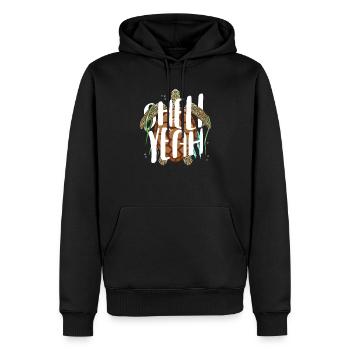 Tortue Tortue Mer Cadeau - Sweat à capuche Premium bio Homme - noir - Devant - Nico (187cm)