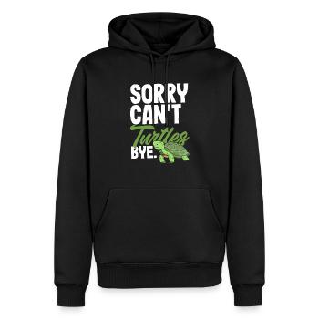 Turtle Sea Turtle Gift - Men’s Premium Organic Hoodie - black - Front - Nico (187cm)