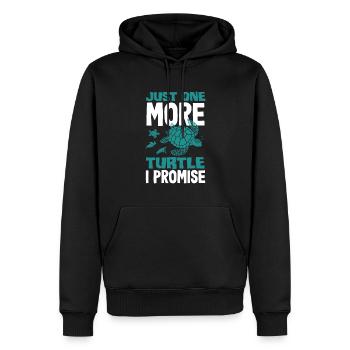 Tortue Tortue Mer Cadeau - Sweat à capuche Premium bio Homme - noir - Devant - Nico (187cm)