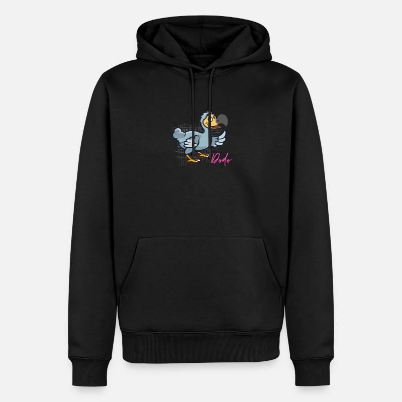 Dodo amical - Sweat à capuche Premium bio Homme - noir