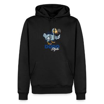 Dodo Style - Sweat à capuche Premium bio Homme - noir - Devant - Nico (187cm)