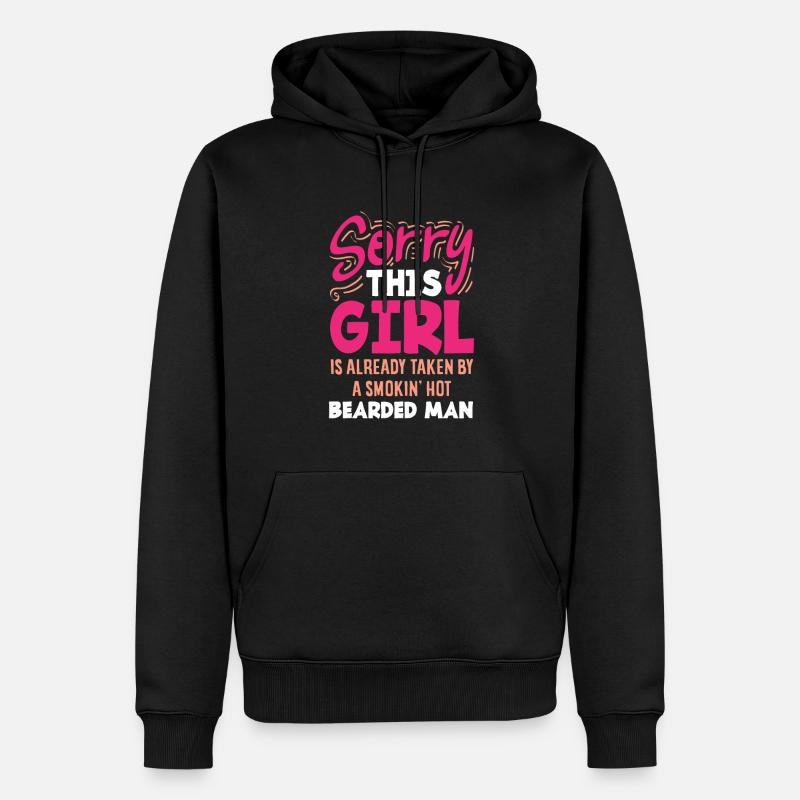 Bartpflege Bart Liebhaber Männer Bart - Männer Premium Bio Hoodie - Schwarz