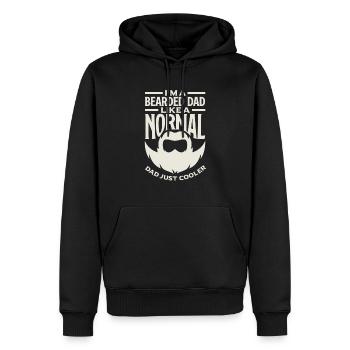 Bartpflege Bart Liebhaber Männer Bart - Männer Premium Bio Hoodie - Schwarz - Vorne - Nico (187cm)