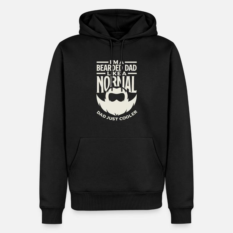 Bartpflege Bart Liebhaber Männer Bart - Männer Premium Bio Hoodie - Schwarz