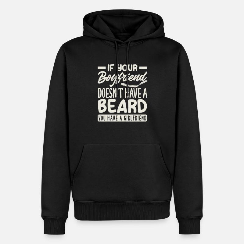 Bartpflege Bart Liebhaber Männer Bart - Männer Premium Bio Hoodie - Schwarz