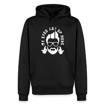 Bartpflege Bart Liebhaber Männer Bart - Männer Premium Bio Hoodie - Schwarz - Vorne - Nico (187cm)