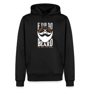 Bartpflege Bart Liebhaber Männer Bart - Männer Premium Bio Hoodie - Schwarz - Vorne - Nico (187cm)