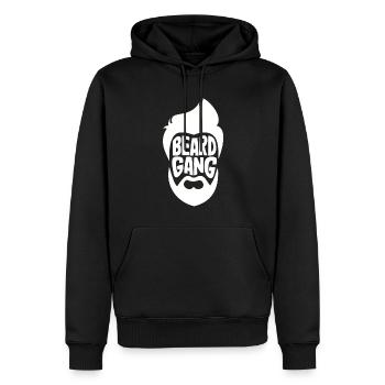 Bartpflege Bart Liebhaber Männer Bart - Männer Premium Bio Hoodie - Schwarz - Vorne - Nico (187cm)