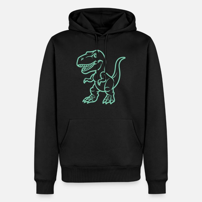 Bande dessinée T Rex - Sweat à capuche Premium bio Homme - noir