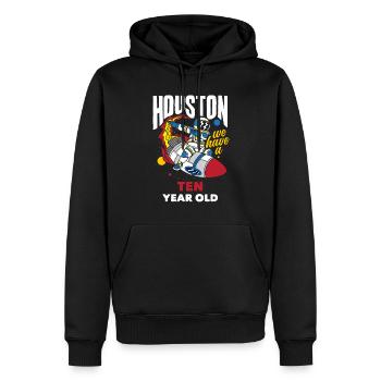 10. Geburtstag Jungen Astronaut Geburtstag - Männer Premium Bio Hoodie - Schwarz - Vorne - Nico (187cm)