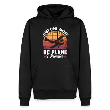 Juste un avion RC de plus, je vous le promets - Sweat à capuche Premium bio Homme - noir - Devant - Nico (187cm)
