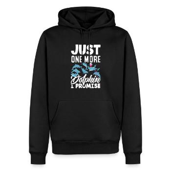 Nur Noch Ein Delfin Versprochen - Männer Premium Bio Hoodie - Schwarz - Vorne - Nico (187cm)