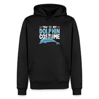 Das Ist Mein Delfin Kostüm Lustig - Männer Premium Bio Hoodie - Schwarz - Vorne - Nico (187cm)