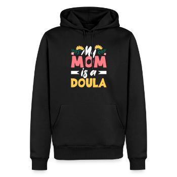 Doula Geschenk Doula Doulas - Männer Premium Bio Hoodie - Schwarz - Vorne - Nico (187cm)