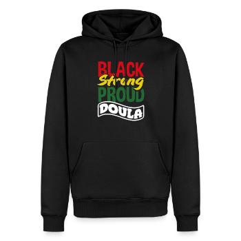 Doula Geschenk Doula Doulas - Männer Premium Bio Hoodie - Schwarz - Vorne - Nico (187cm)