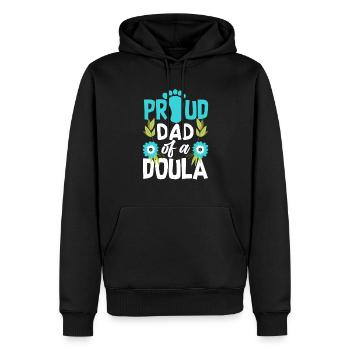 Doula Geschenk Doula Doulas - Männer Premium Bio Hoodie - Schwarz - Vorne - Nico (187cm)