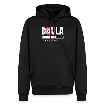 Doula Geschenk Doula Doulas - Männer Premium Bio Hoodie - Schwarz - Vorne - Nico (187cm)