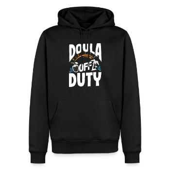Doula Geschenk Doula Doulas - Männer Premium Bio Hoodie - Schwarz - Vorne - Nico (187cm)