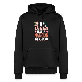 Doula Geschenk Doula Doulas - Männer Premium Bio Hoodie - Schwarz - Vorne - Nico (187cm)