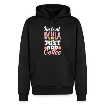 Cadeau Doula Doula Doulas - Sweat à capuche Premium bio Homme - noir - Devant - Nico (187cm)