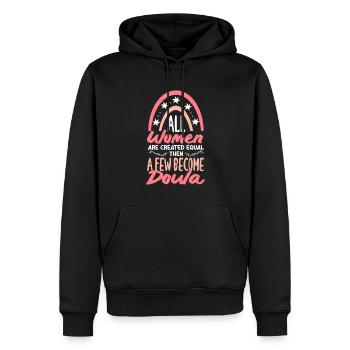 Doula Geschenk Doula Doulas - Männer Premium Bio Hoodie - Schwarz - Vorne - Nico (187cm)