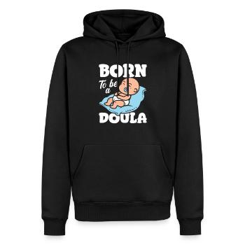 Doula Geschenk Doula Doulas - Männer Premium Bio Hoodie - Schwarz - Vorne - Nico (187cm)