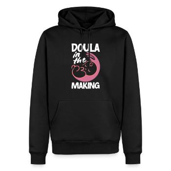 Doula Geschenk Doula Doulas - Männer Premium Bio Hoodie - Schwarz - Vorne - Nico (187cm)