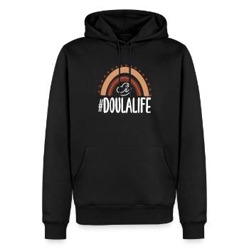 Doula Geschenk Doula Doulas - Männer Premium Bio Hoodie - Schwarz - Vorne - Nico (187cm)