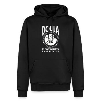 Doula Geschenk Doula Doulas - Männer Premium Bio Hoodie - Schwarz - Vorne - Nico (187cm)