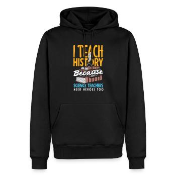 Lustiges Lehrer Lehrerinnen Geschenk - Männer Premium Bio Hoodie - Schwarz - Vorne - Nico (187cm)