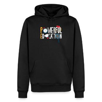 Lustiges Lehrer Lehrerinnen Geschenk - Männer Premium Bio Hoodie - Schwarz - Vorne - Nico (187cm)