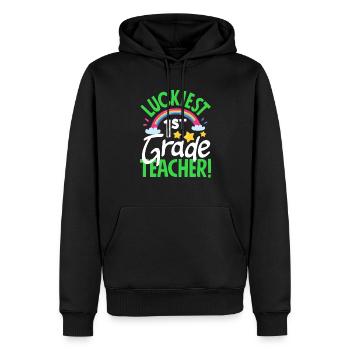 Lustiges Lehrer Lehrerinnen Geschenk - Männer Premium Bio Hoodie - Schwarz - Vorne - Nico (187cm)