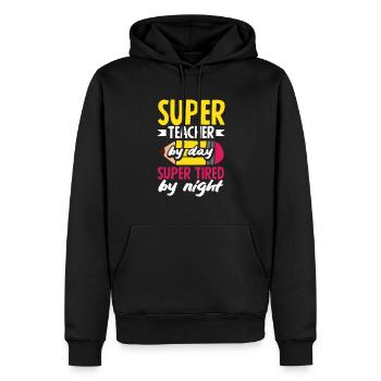 Lustiges Lehrer Lehrerinnen Geschenk - Männer Premium Bio Hoodie - Schwarz - Vorne - Nico (187cm)