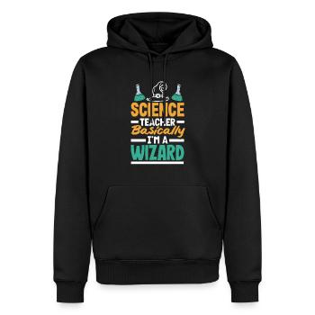 Lustiges Lehrer Lehrerinnen Geschenk - Männer Premium Bio Hoodie - Schwarz - Vorne - Nico (187cm)