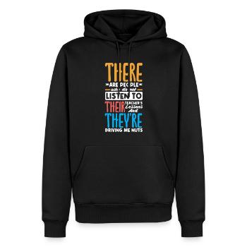 Lustiges Lehrer Lehrerinnen Geschenk - Männer Premium Bio Hoodie - Schwarz - Vorne - Nico (187cm)