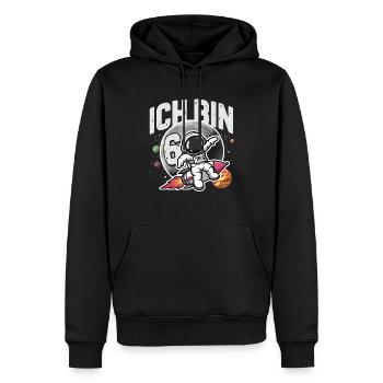 6. Geburtstag Jungen 6 Jahre Astronaut Geburtstag - Männer Premium Bio Hoodie - Schwarz - Vorne - Nico (187cm)