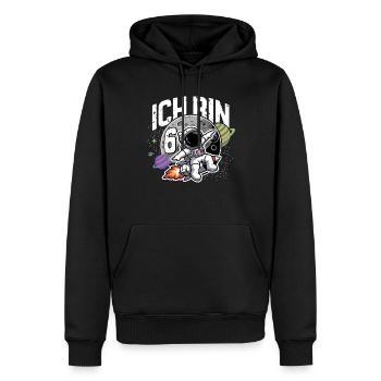 6. Geburtstag Jungen 6 Jahre Astronaut Geburtstag - Männer Premium Bio Hoodie - Schwarz - Vorne - Nico (187cm)