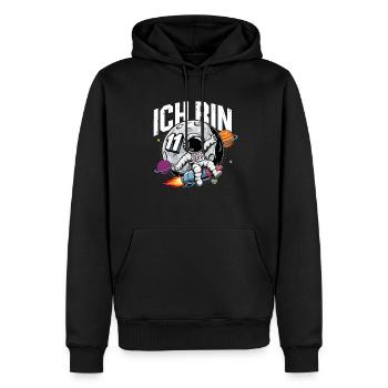 11. Geburtstag Jungen Astronaut Geburtstag - Männer Premium Bio Hoodie - Schwarz - Vorne - Nico (187cm)