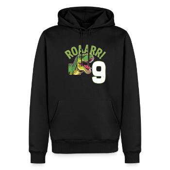 9. Geburtstag 9 Jahre Dino Dinosaurier Fan - Männer Premium Bio Hoodie - Schwarz - Vorne - Nico (187cm)