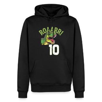 10. Geburtstag 10 Jahre Dino Dinosaurier Fan - Männer Premium Bio Hoodie - Schwarz - Vorne - Nico (187cm)