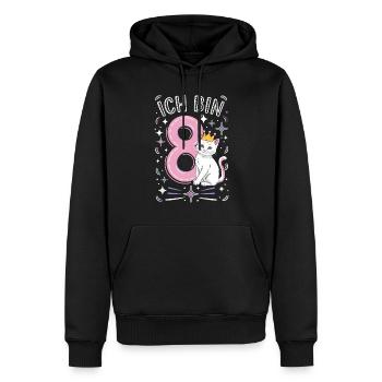 8. Geburtstag Katze Kätzchen Kindergeburtstag - Männer Premium Bio Hoodie - Schwarz - Vorne - Nico (187cm)