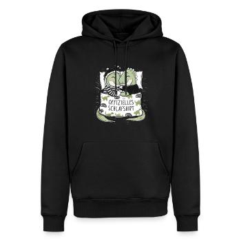Chemise de nuit officielle Sweet Dino Couple - Sweat à capuche Premium bio Homme - noir - Devant - Nico (187cm)
