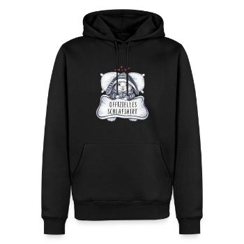 Chemise de nuit officielle Sweet Bunny - Sweat à capuche Premium bio Homme - noir - Devant - Nico (187cm)