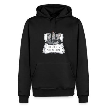 Official Sweet Koala Couple Sleep Shirt - Men’s Premium Organic Hoodie - black - Front - Nico (187cm)