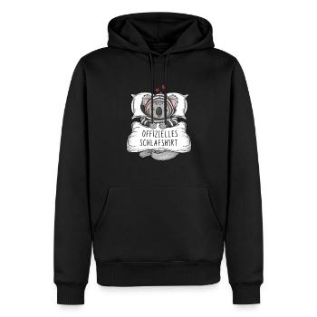 Official Sweet Koala Sleep Shirt - Men’s Premium Organic Hoodie - black - Front - Nico (187cm)