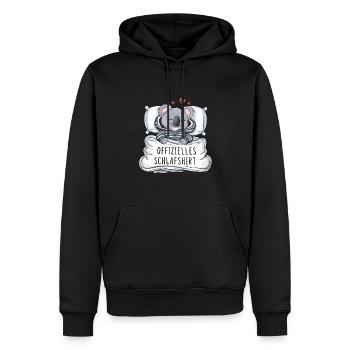 Official Sweet Koala Sleep Shirt - Men’s Premium Organic Hoodie - black - Front - Nico (187cm)